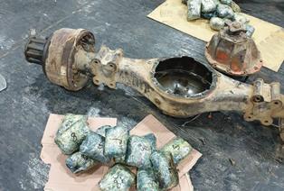 Dubai Customs thwarts smuggling of 73 kg of crystal meth concealed in vehicle parts shipment