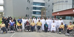 Dubai Customs Officials and members of Dubai Club for the Disabled enjoy open sporting day 